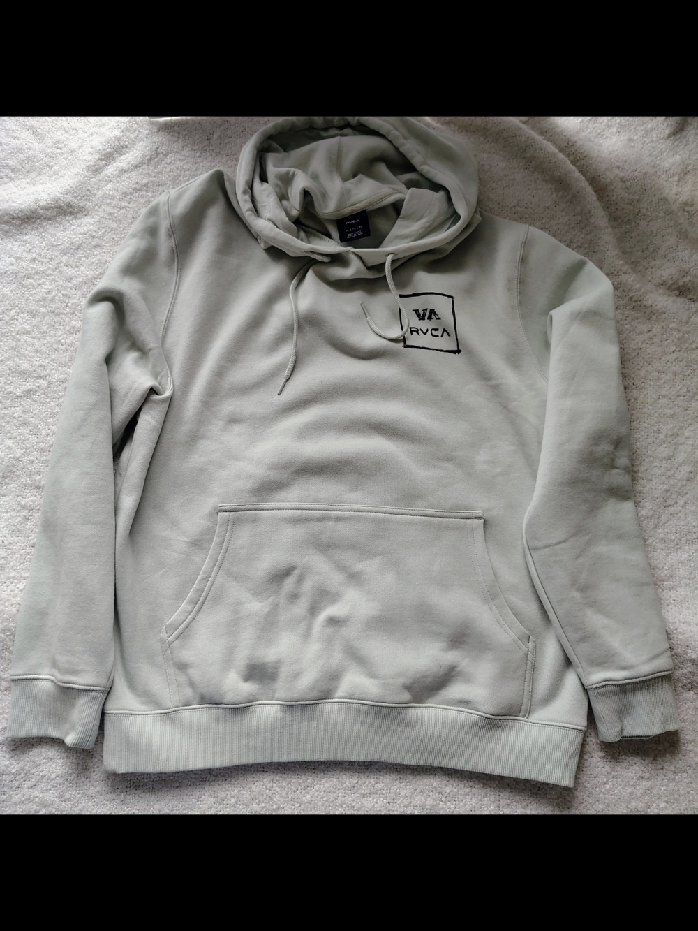 RVCA Light Sage Green Pullover Hoodie